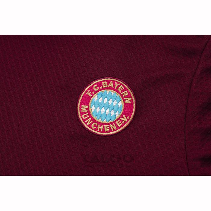 Tuta da Track Bayern Monaco Manica Corta 2025-2026 Rosso - Pantaloncini